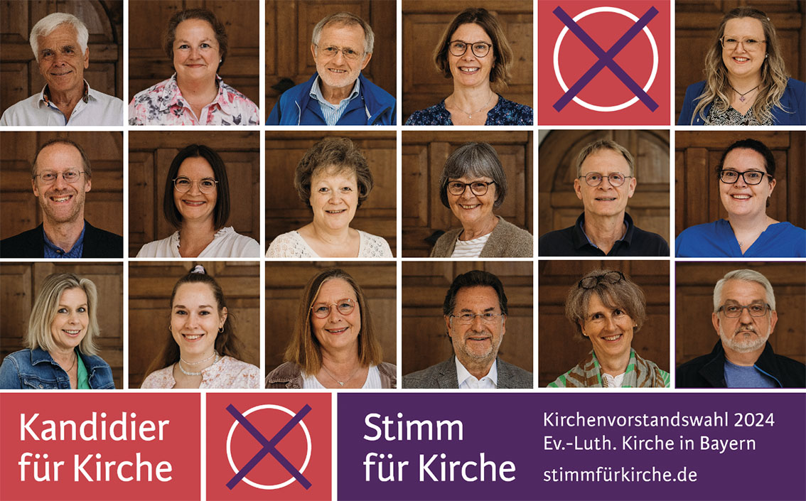 Kirchenvorstandswahl 2024 - die Kandidierenden der St.-Mang-Kirche